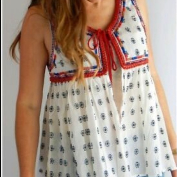 Misa Los Angeles tie front blouse - Picture 1 of 3